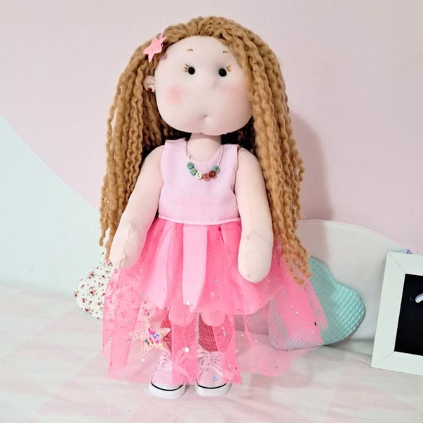 Personalized Rag Doll: Soft and Lovely Playmate | handmade doll | artist doll | artdoll| 12 inches| children and adults