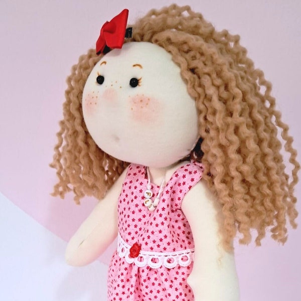 Personalized Rag Doll: Soft and Lovely Playmate | handmade doll | artist doll | artdoll | organic doll | art and doll