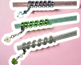 Glitter Straw Charm Set: Butterfly & Flower Drink Accessories