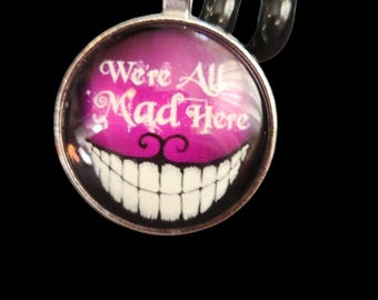 Cheshire Cat Ziggle Charm: Alice in Wonderland Drink Accessory