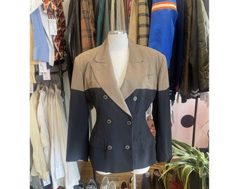 Chaqueta corsé bicolor de Jean Paul Gaultier—42