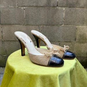Prada Raffia Mules - Vintage Designer - Italian Fashion