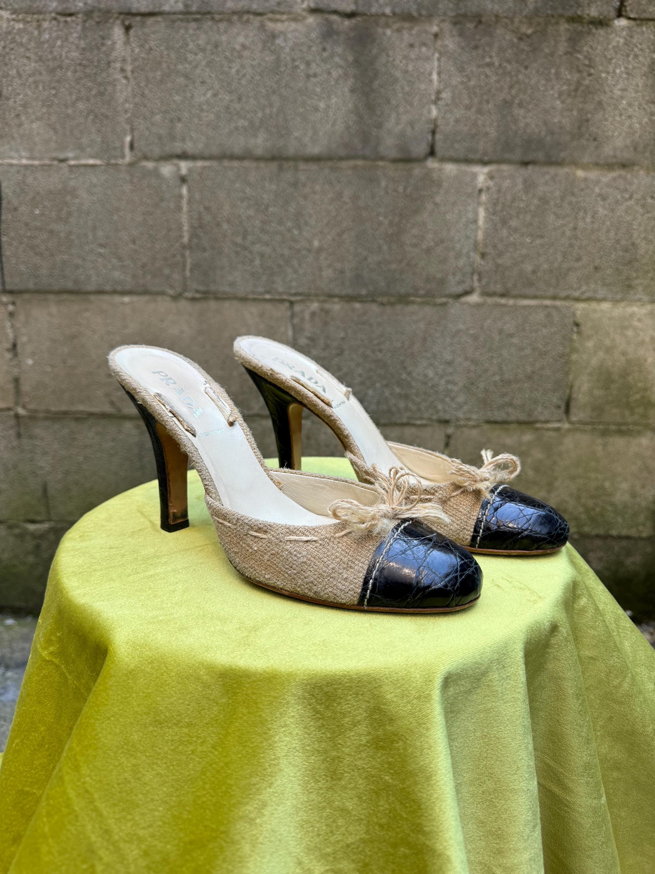 Vintage Prada Heels - Etsy Vintage Prada Heels - Etsy