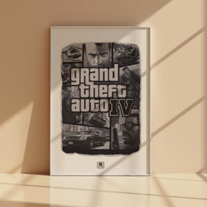 希少　グランド セフト オート　Grand Theft Auto　販促ポスター Grand Theft Auto GTA 5 Game Store Double Sided Promo Poster