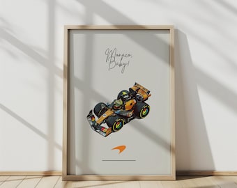 McLaren F1 Monaco Poster: Lando Norris & Oscar Piastri Fan Art (Digital Download)