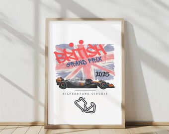 McLaren F1 Silverstone Poster: Norris & Piastri British GP Art (Digital Download)
