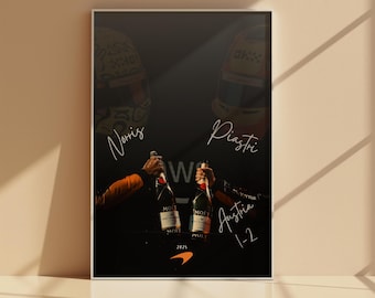 McLaren F1 Austria GP Poster: Norris & Piastri Art (Digital Download)
