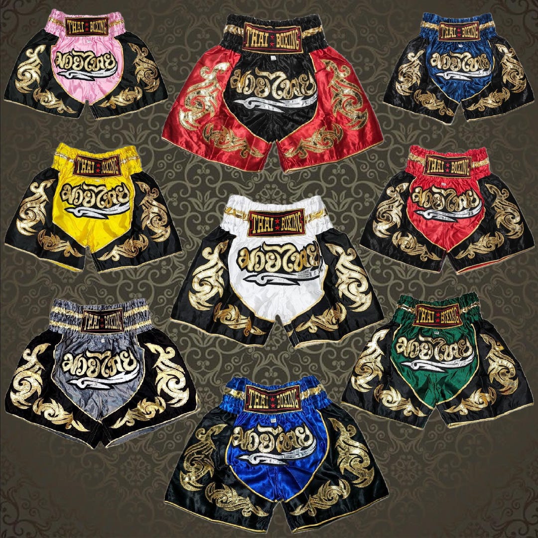 Pot Leaf Print Pattern Muay Thai Boxing Shorts main image 1