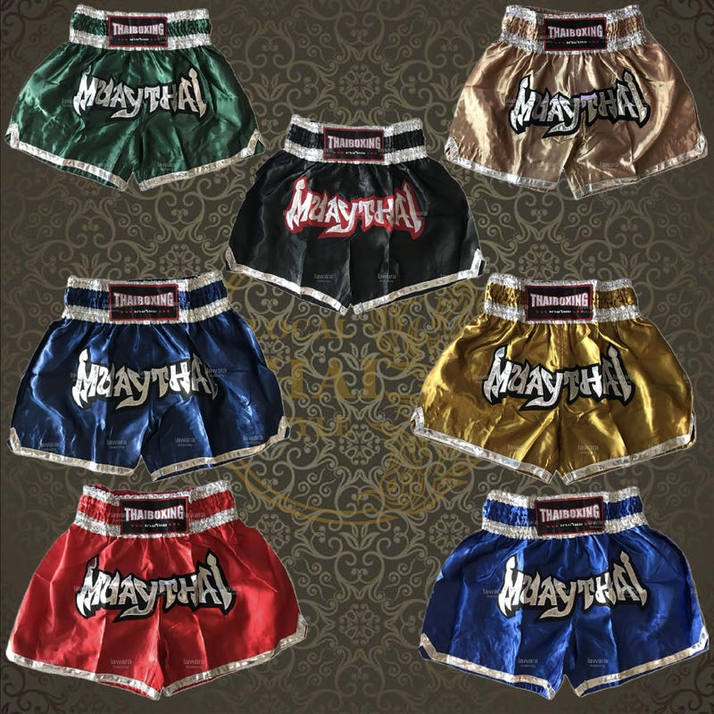 Teal Cheetah Muay Thai Boxing Shorts main image 1
