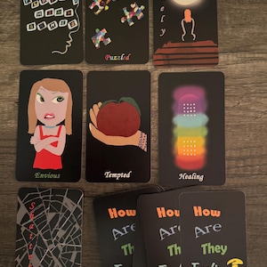 How Are They Feeling? 31-Card Oracle Deck w/ Velvet Bag