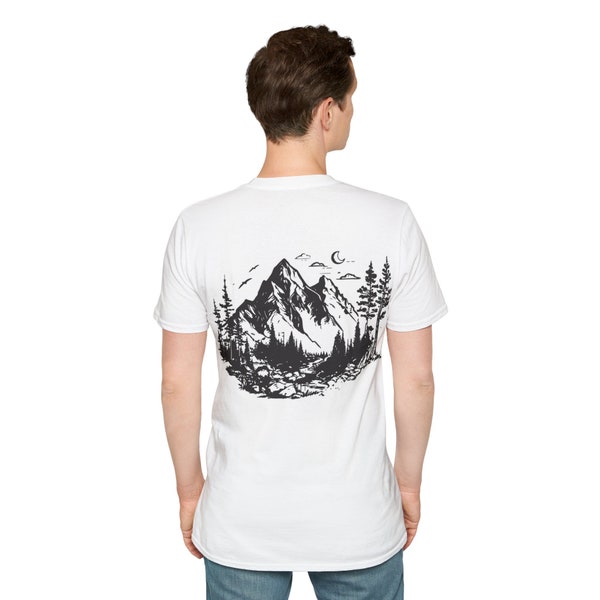 OutdoorT-Shirt Retro Adventure Mountains  Natur Shirt für Reisende Weltreise Geschenk Shirt Hiking