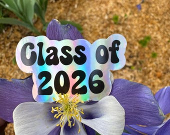 Class of 2026 Sticker | Senior 2026 Decal | Graduation Sticker | High School Senior Laptop Water Bottle Sticker Grad Gift for Class of 2026