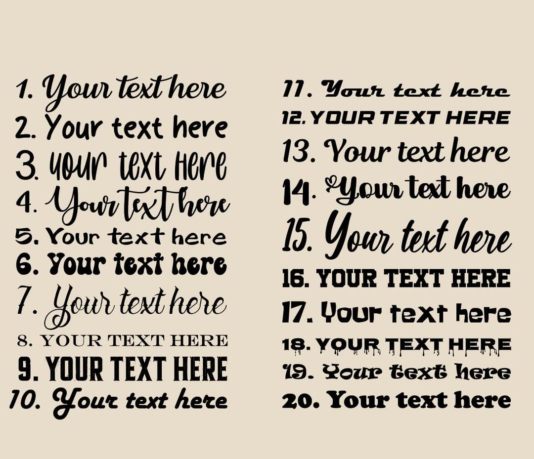Personalized Text Custom Text Decal: Personalized Quote, Laptop & Wall Art - Etsy