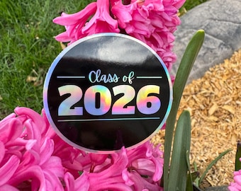 Class of 2026 Sticker | Senior 2026 Decal | Graduation Sticker | High School Senior Laptop Water Bottle Sticker Grad Gift for Class of 2026