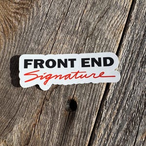 Costco Sticker, Front End Signature Water bottle sticker, funny sticker, laptop decals, gift sticker, costco employee sticker.