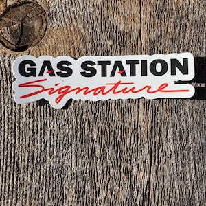 Costco Sticker, Gas Station Signature Water bottle sticker, funny sticker, laptop decals, gift sticker, costco employee sticker.