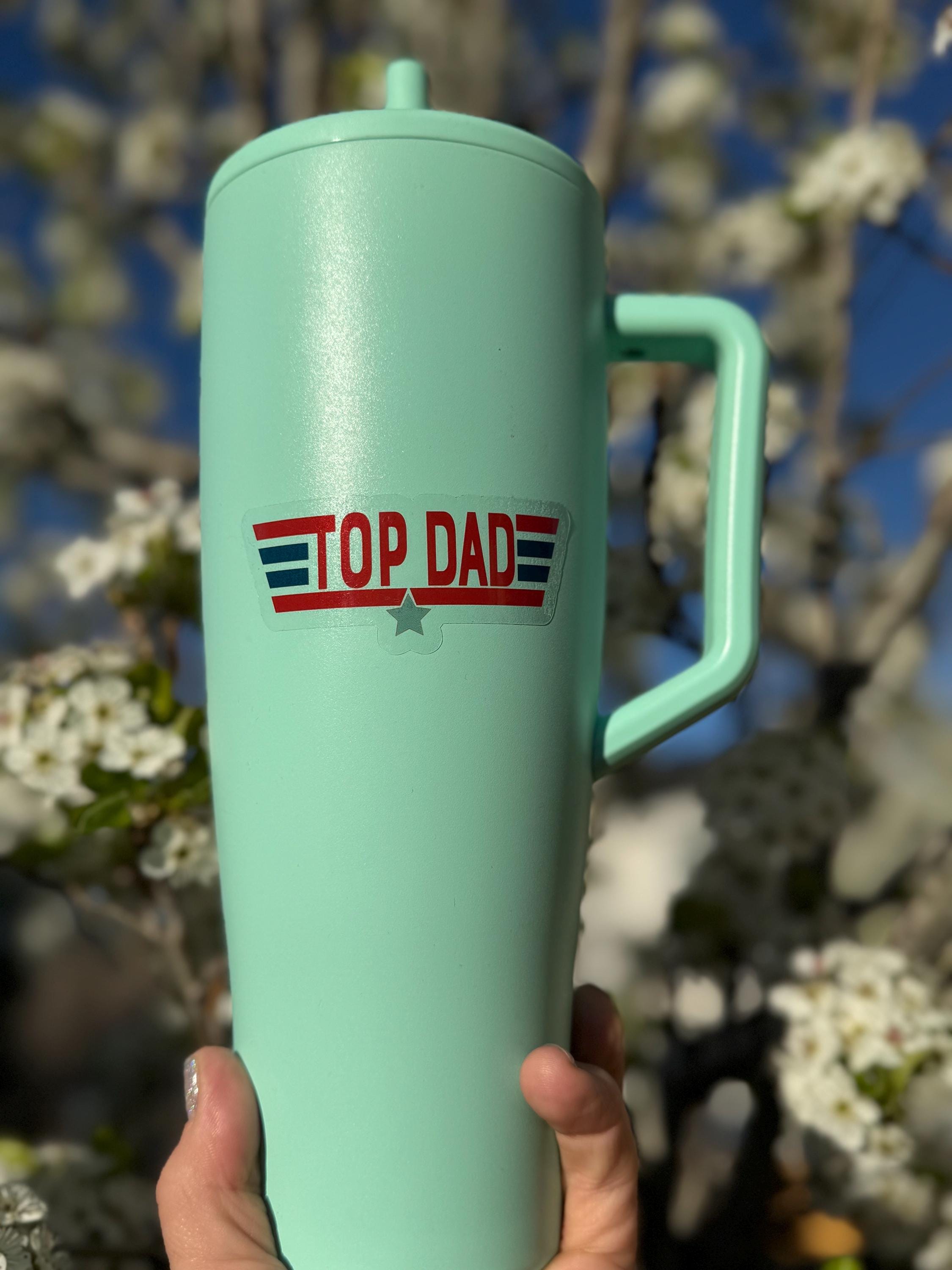 Top Dad Vinyl Sticker - Father’s Day Gift, Water Bottle Decal - Etsy
