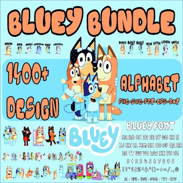 1200+ Blau Premium Png-Svg Mega Bundle Design Schrift Blau Geburtstag Png Blau Schrift schneiden Dateien für Cricut Silhouette Sublimationsdesigns