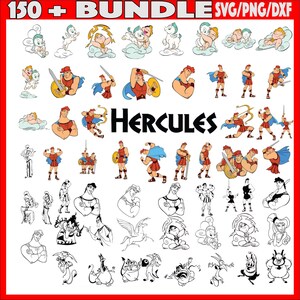 150 Hercules Svg bundle, Hercules Png bundle, Hercules bundle- PNG-SVG-DXF