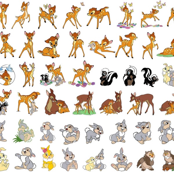 100+ Bambi Svg Design, Gemakkelijk te gebruiken 109 ontwerpen van hoge kwaliteit, bambi png, Bambi clipart, Herten svg voor cricut, Digitale bestanden, Instant Download