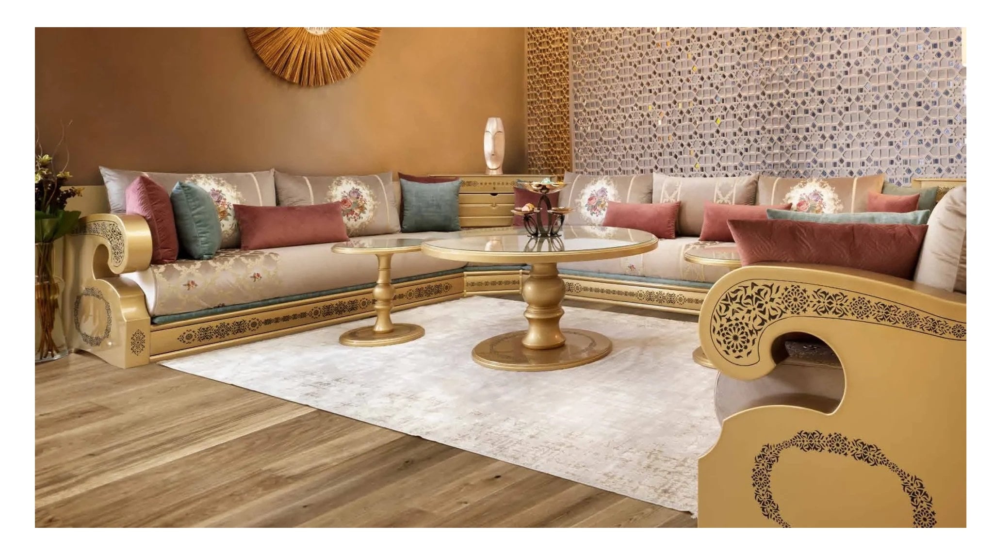 1 Kit de Tissus de Luxe brodé pour Couvrir Votre Salon Marocain - Etsy