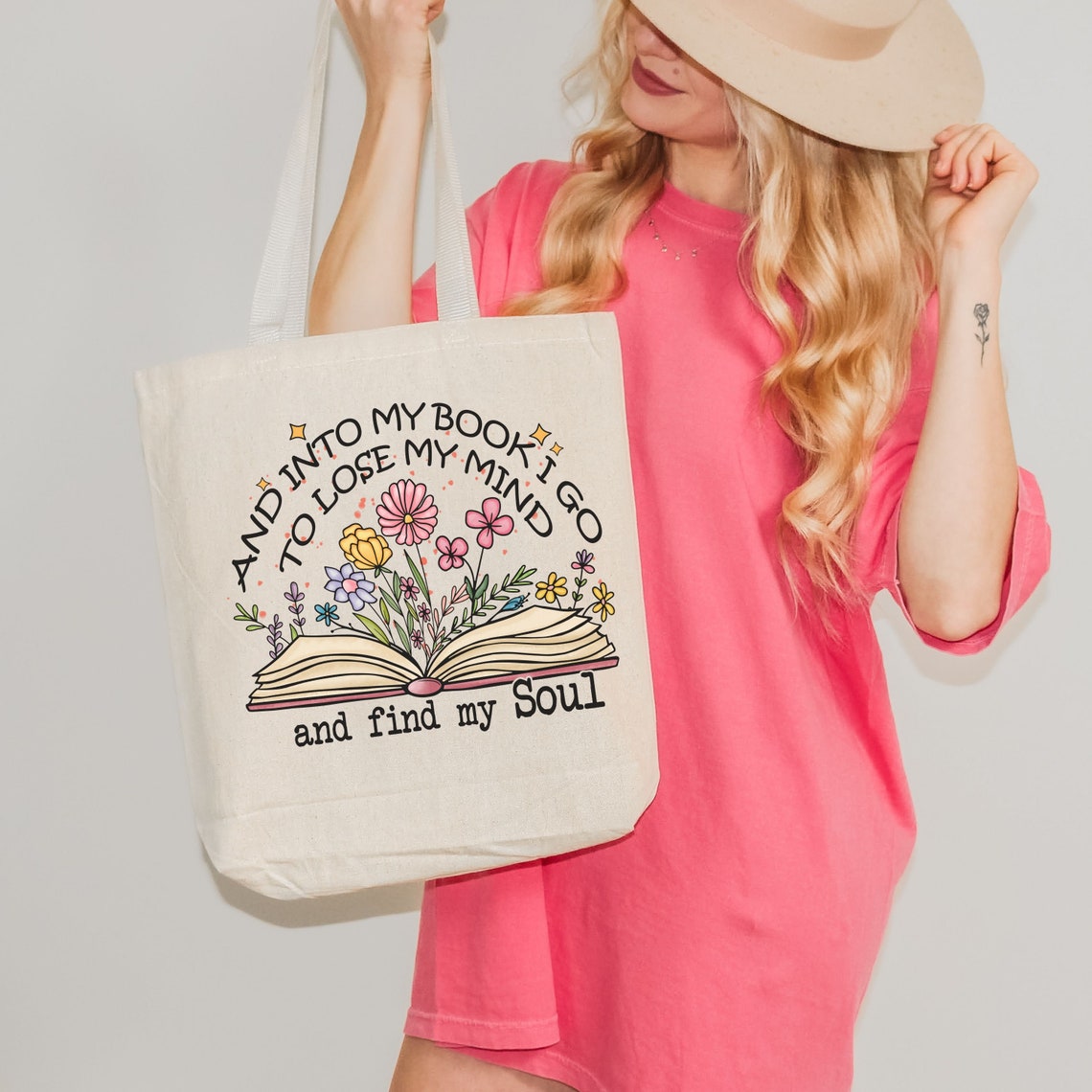thumbnail image 2 of Book Bag Book Lover Gft Book Tote Bag Booksh Gfts Booksh Tote Book... 2 of 14