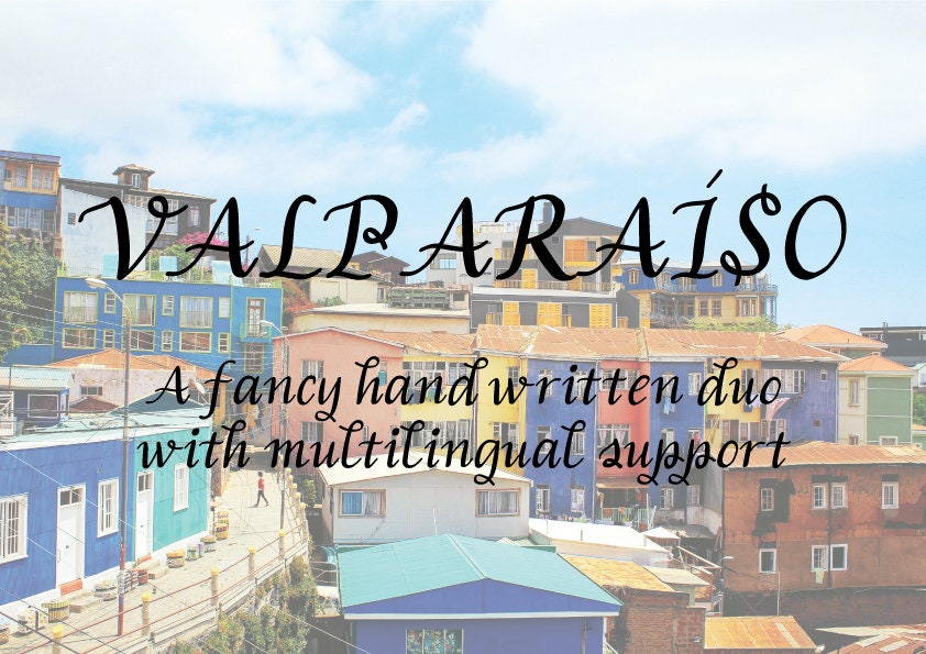 Valparaiso Handwritten Script Font Letter Handlettering Lettering Font ...