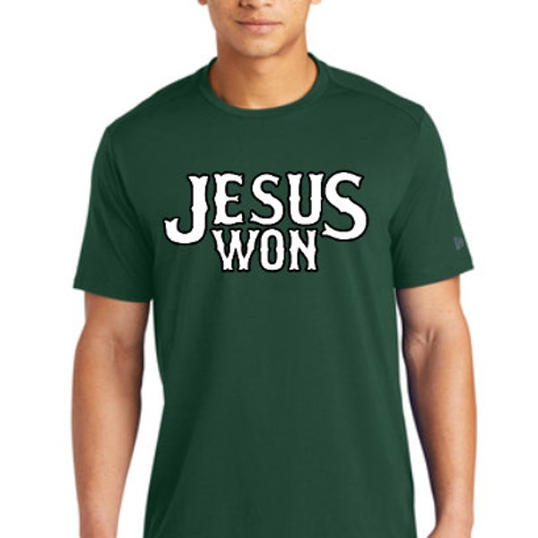 Fellowship of Christian Athletes (Jesus Won) New Era T-Shirt: Pre-Order from March 1st - March 15th