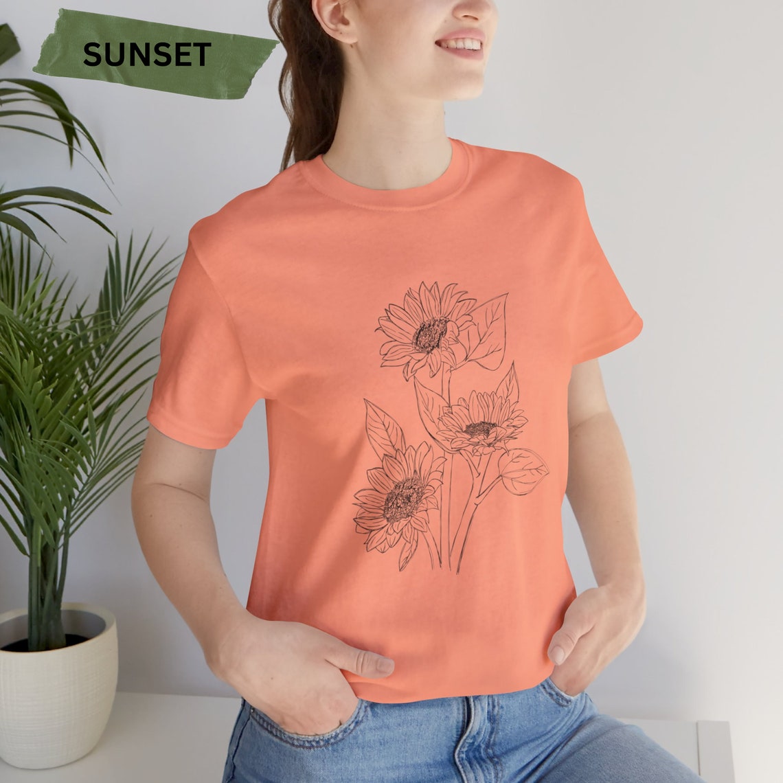 NORMAN FALLING FLOWERS SHIRT - SUNSHINE main image 1
