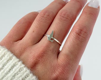 Sterling Silver Bird Ring | Nature Lover Jewelry, Size 8.5