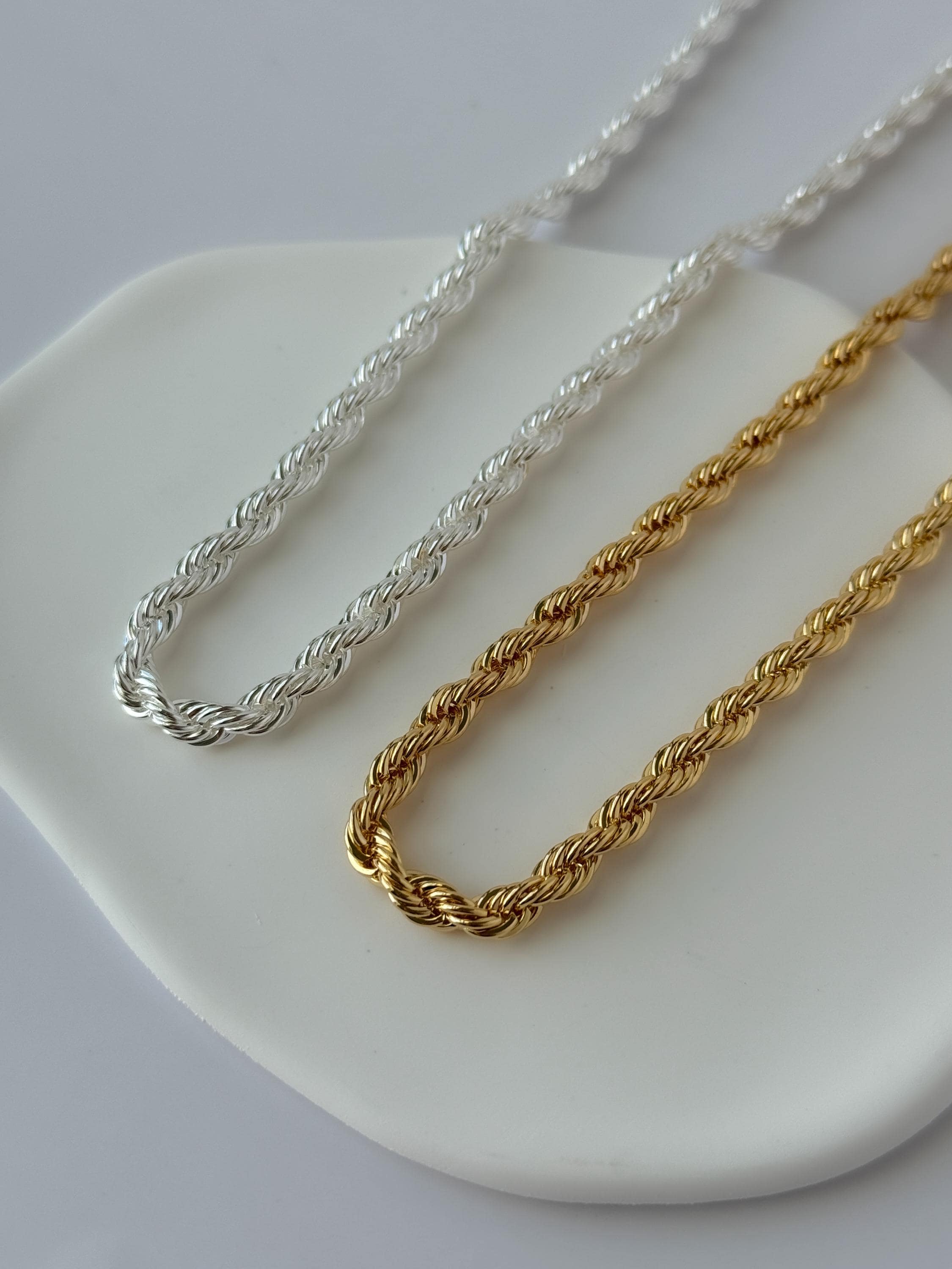 Adjustable Rope Chain Necklace: Hypoallergenic Jewelry, Gift for 