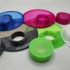 LID INSERT ONLY - Version 2 Fruit Fly Keeper| Reusable Mesh Lid Insert for 16 Oz Mason Jar | Original Washable Reptile Feeder System