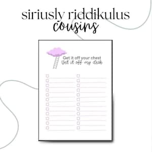 Get It Off My Chest, Get It Off My Desk Notepad | Motivational To-Do List | Daily Planner | Productivity Notepad | Funny Tear-Off Notepad