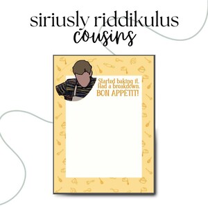 Started Baking It, Had a Breakdown, Bon Appetit! Funny Notepad