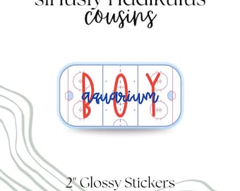 Boy Aquarium - Hockey Stickers | Boy Zoo - Baseball Stickers | Sports Romance Sticker | Baseball & Hockey Vinyl Stickers | BookTok Stickers