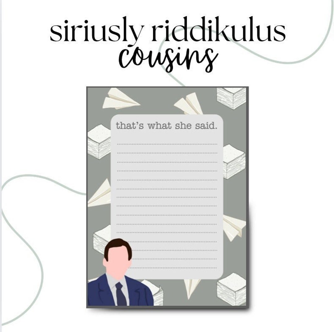 She H Notepad That's What She Said Notepad | Funny Office To-do List | Work & Office ...