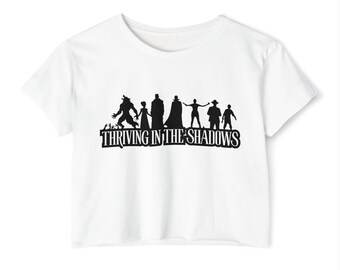 Thriving In The Shadows Monsters Crop Top