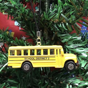 School Bus Vehicle - Christmas Ornament - Free Shipping!