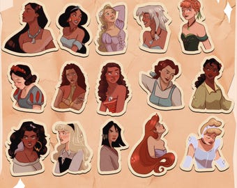 DISNEY PRINCESSES stickers pack