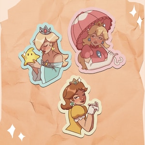 MARIO PRINCESSES stickers pack