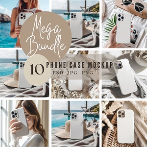 Bundle 10 Telefonhülle Mockup,i Phone Canva Mockup,i Phone Photoshop Mockup, Telefonhülle Mockup, Telefonabdeckung Mockup, Smart-Objekt 158
