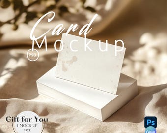 Business Card Mockup,Card Invitation 5x7 Mock up Canva,Card Mockups Party Invitations, Invite Stationary, Greetings PSD Digital Mockup| 672