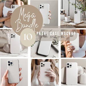 Bundle 10 Mockup di custodia per telefono, mockup di iPhone Canva, mockup di Photoshop per iPhone, mockup di custodia per telefono, mockup di cover per telefono, oggetto intelligente/ 126