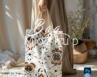 Tote Bag Mockup,Shopping ToteBag  Mockup PSD,Blank Totebag Mock up, Template Mock up Canva, Printify Print On Demand, Gift Bag Mockup|339