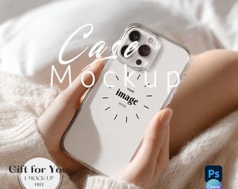 Maqueta de funda transparente para teléfono, maqueta de funda transparente para iPhone 15/maqueta de funda para teléfono, maqueta de Photoshop, objeto inteligente/teléfono, Canva, arrastrar y soltar/690