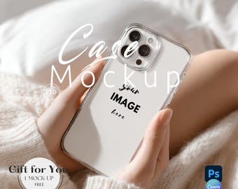Maqueta de funda transparente para teléfono, maqueta de funda transparente para iPhone 15/maqueta de funda para teléfono, maqueta de Photoshop, objeto inteligente/teléfono, Canva, arrastrar y soltar/690