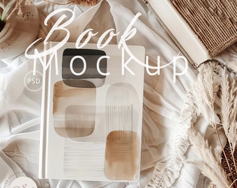 Hardcover Journal Mockup | Notebook Journal Mockup | Hard Backed Journal Mockup | Boho Journal Mockup | Smart Object PSD and JPG| 39