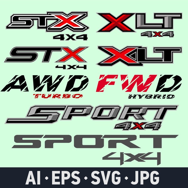 Ford Ranger Xlt 4x4 Decals - Etsy