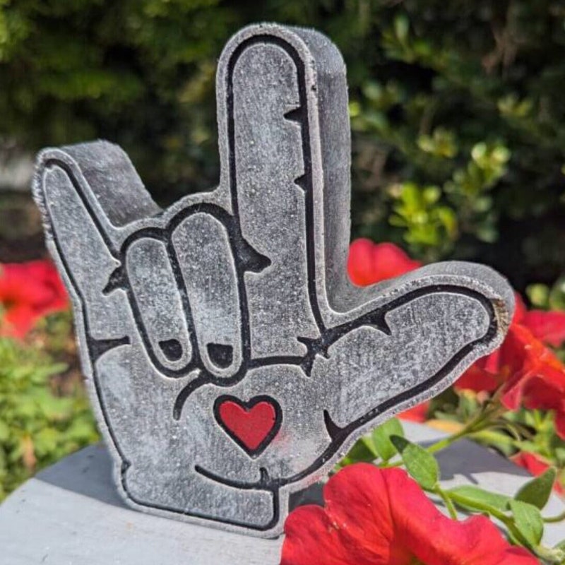 I Love You Sign Language Hand Statue main image 0