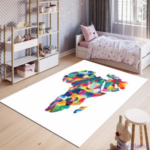 Afrika Karte Teppich, Afrika Teppich, Afrika Karte, Salon Dekor, Teppich für Wohnzimmer, Wohnkultur Teppich, Bereich Dekor, rutschfest
